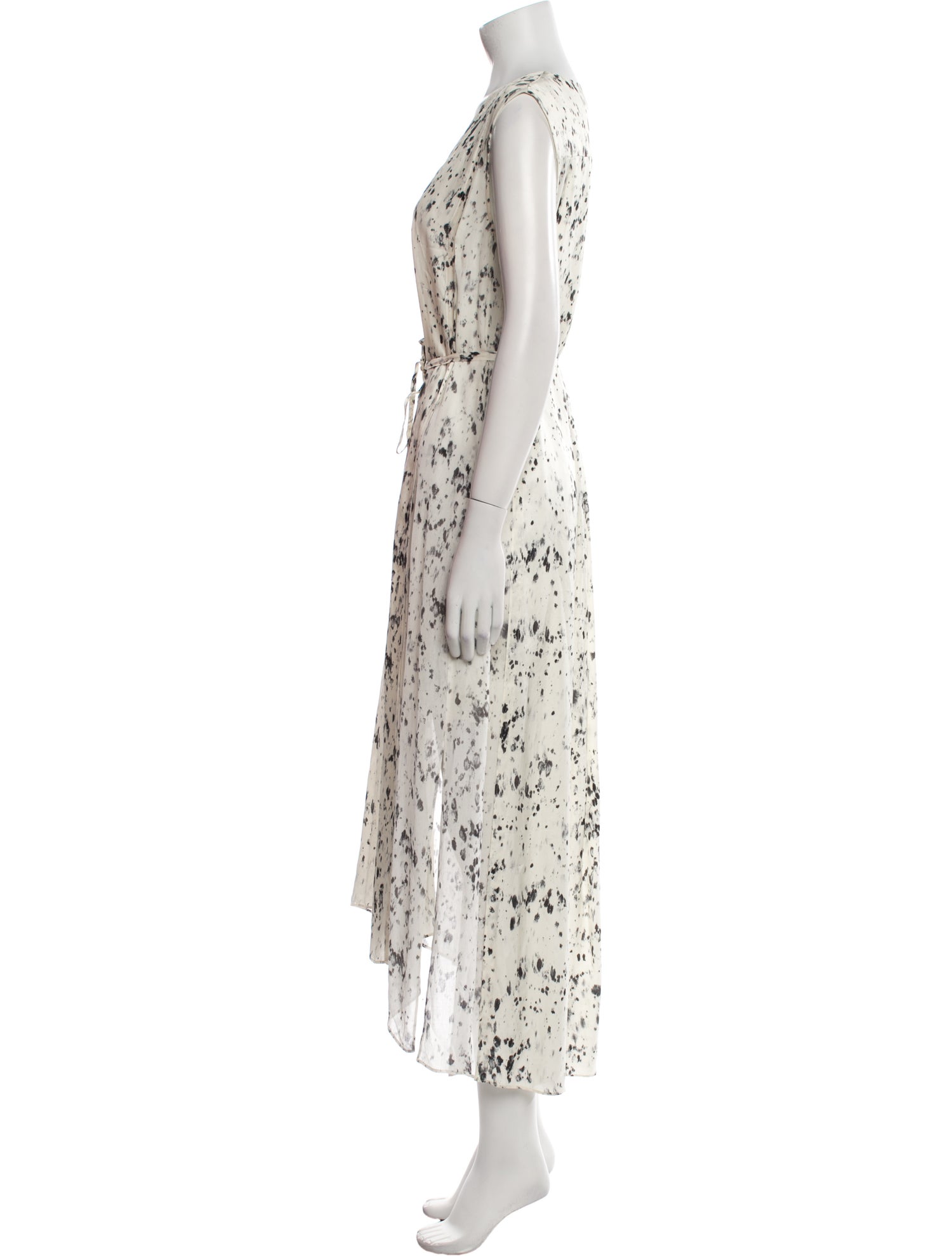 AllSaints Printed Midi Length Dress