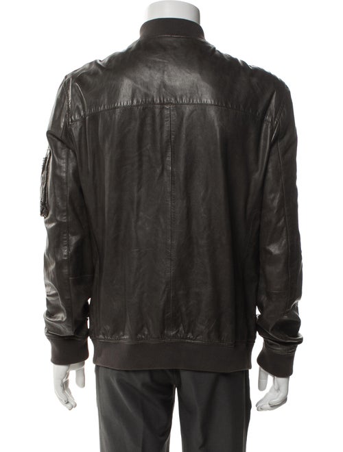 AllSaints Lamb Leather Bomber Jacket