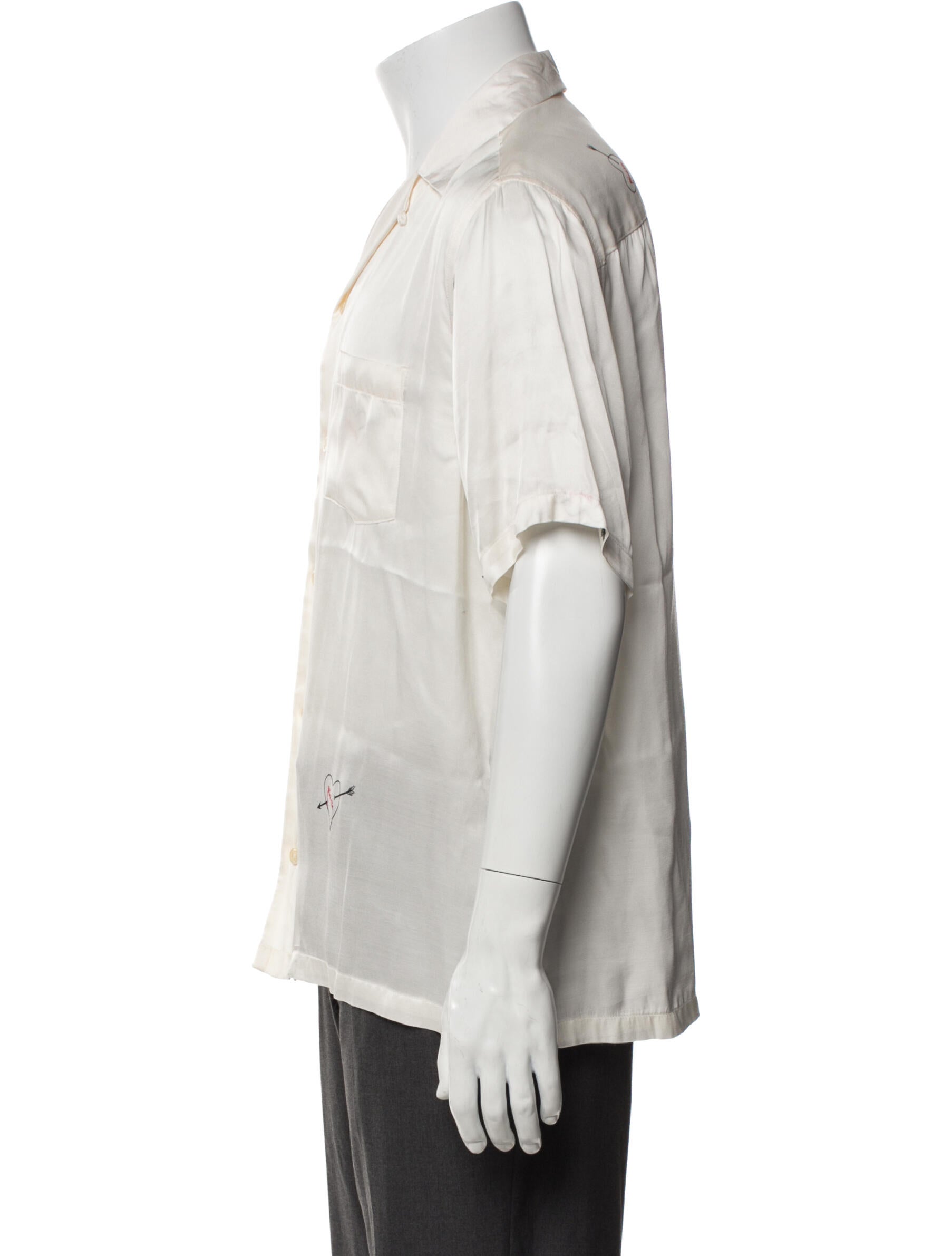 AllSaints Graphic Print Short Sleeve Shirt