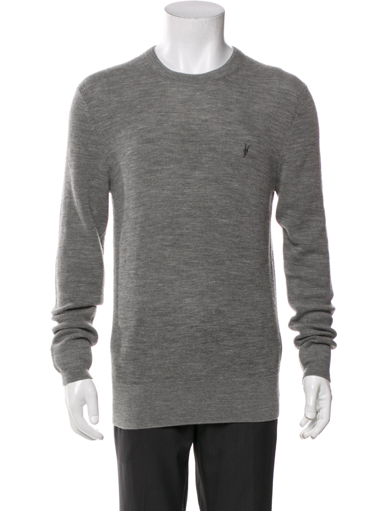 AllSaints Merino Wool Crew Neck Pullover