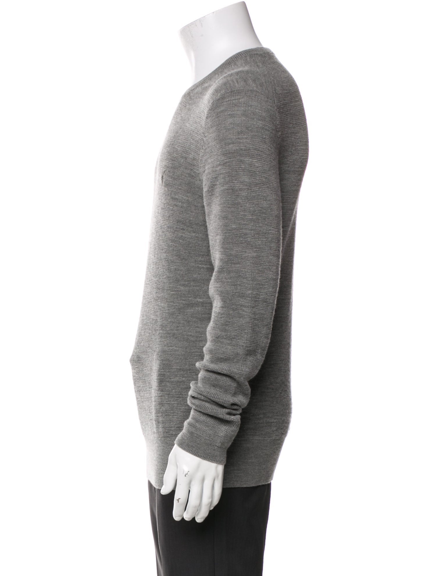 AllSaints Merino Wool Crew Neck Pullover