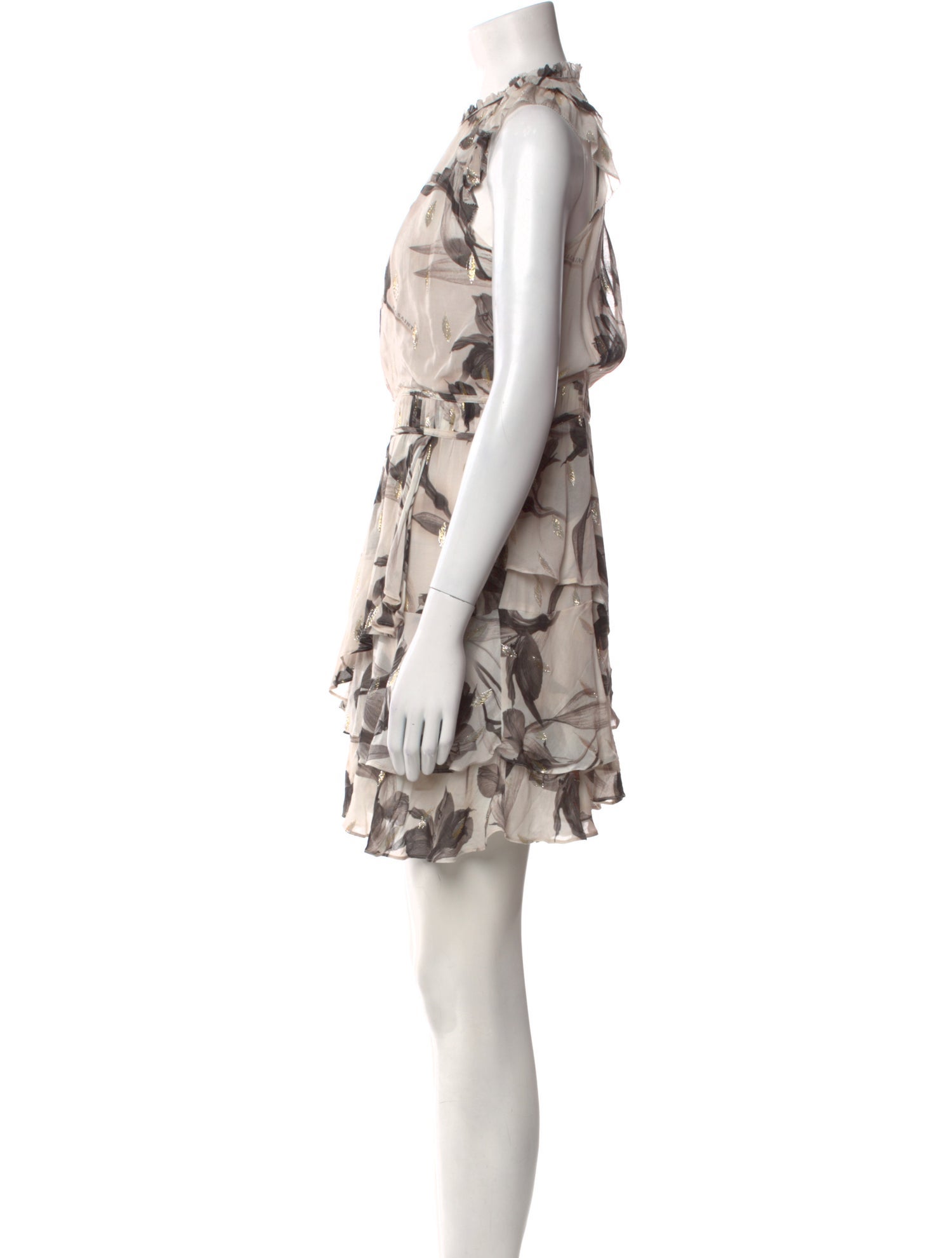 AllSaints Floral Print Mini Dress