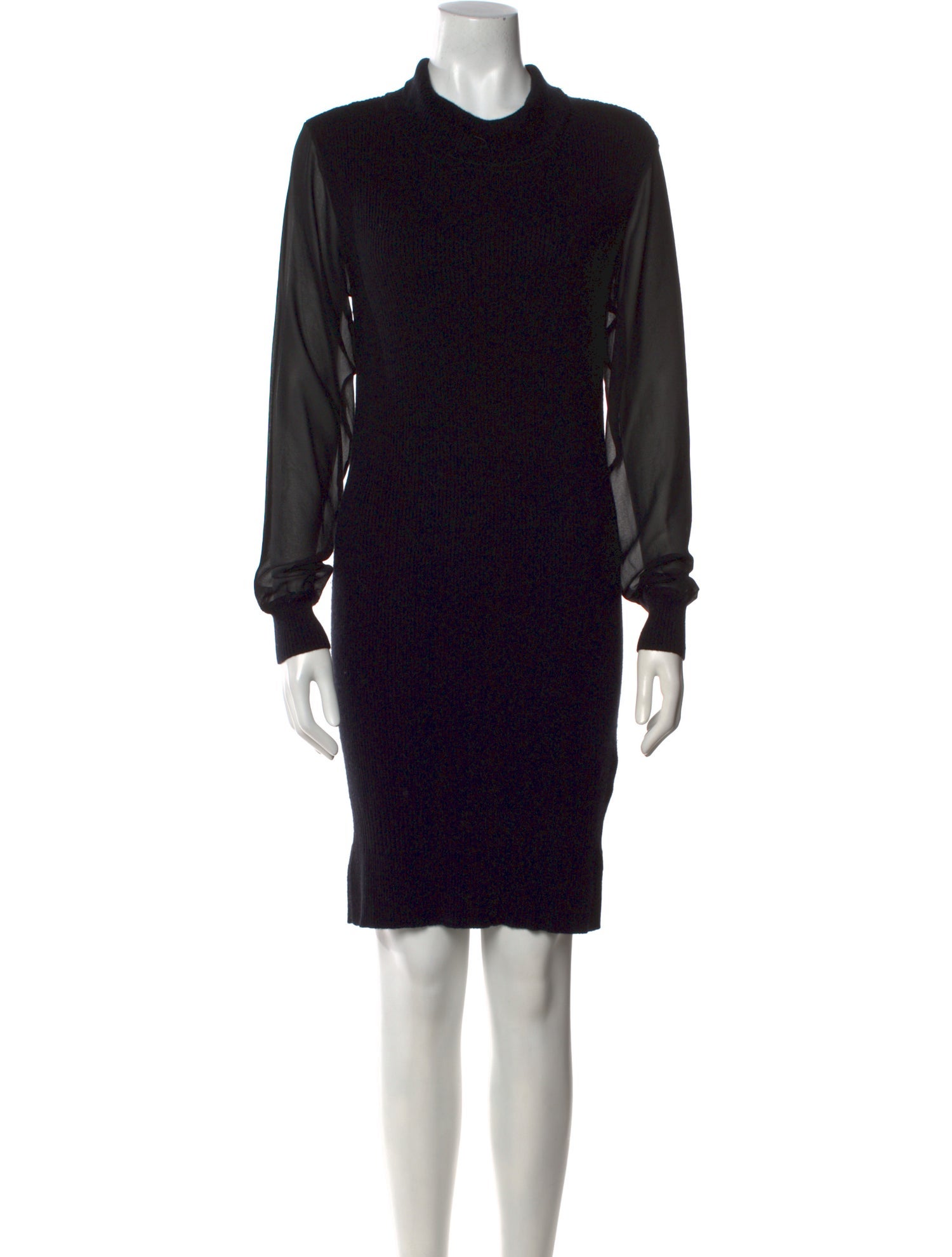 AllSaints Mock Neck Mini Dress