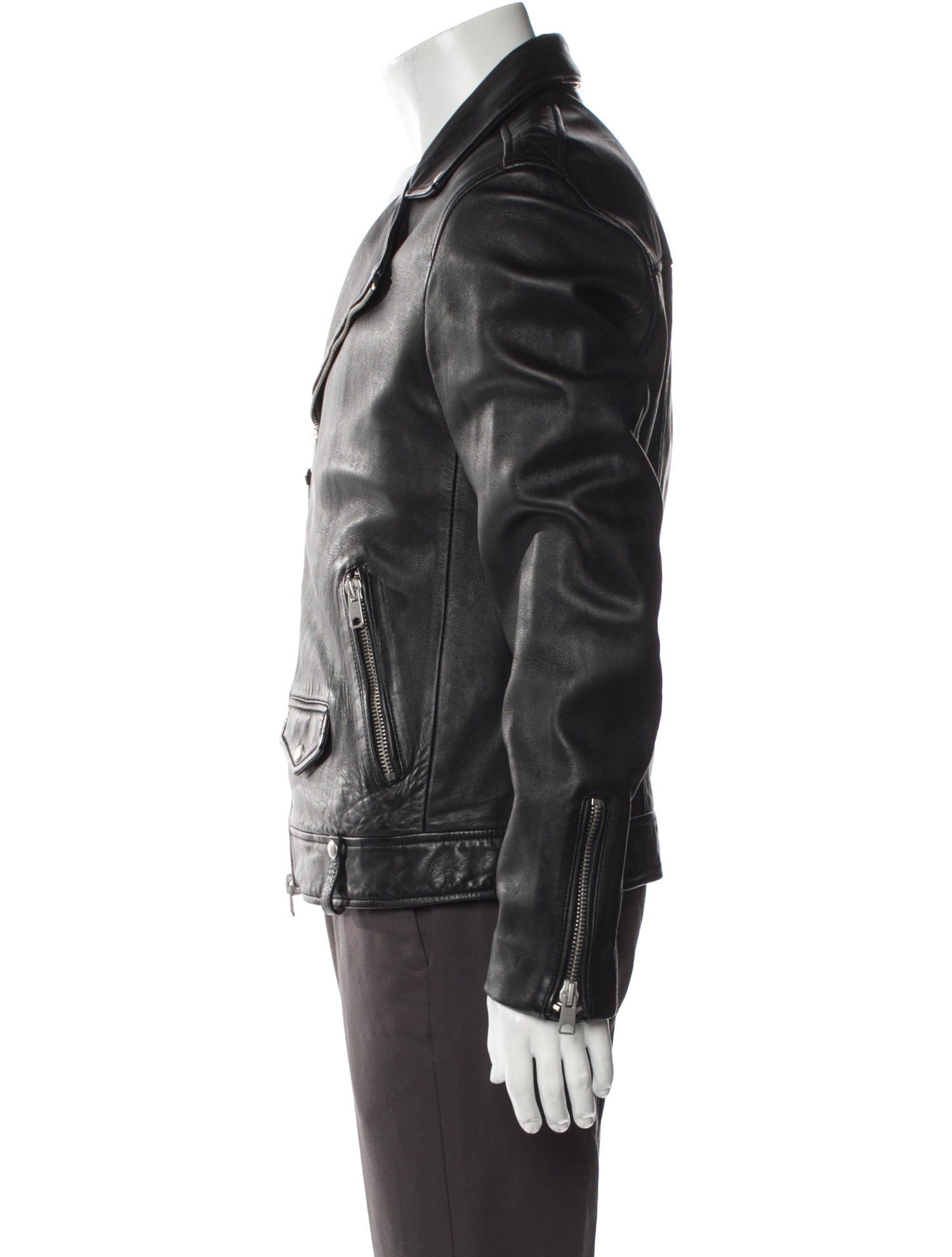 AllSaints Lamb Leather Moto Jacket
