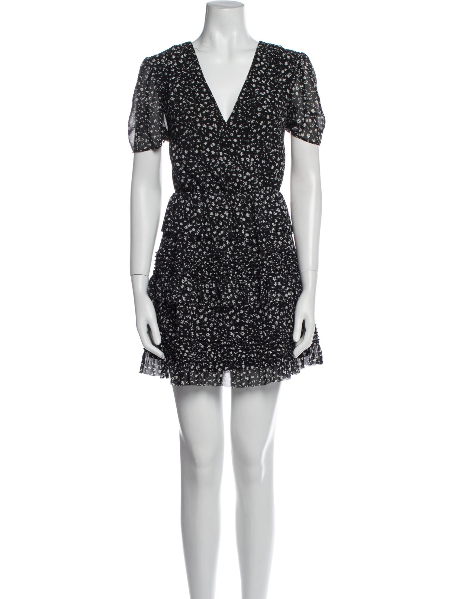 AllSaints Floral Print Mini Dress
