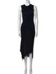 AllSaints Crew Neck Midi Length Dress