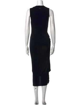 AllSaints Crew Neck Midi Length Dress