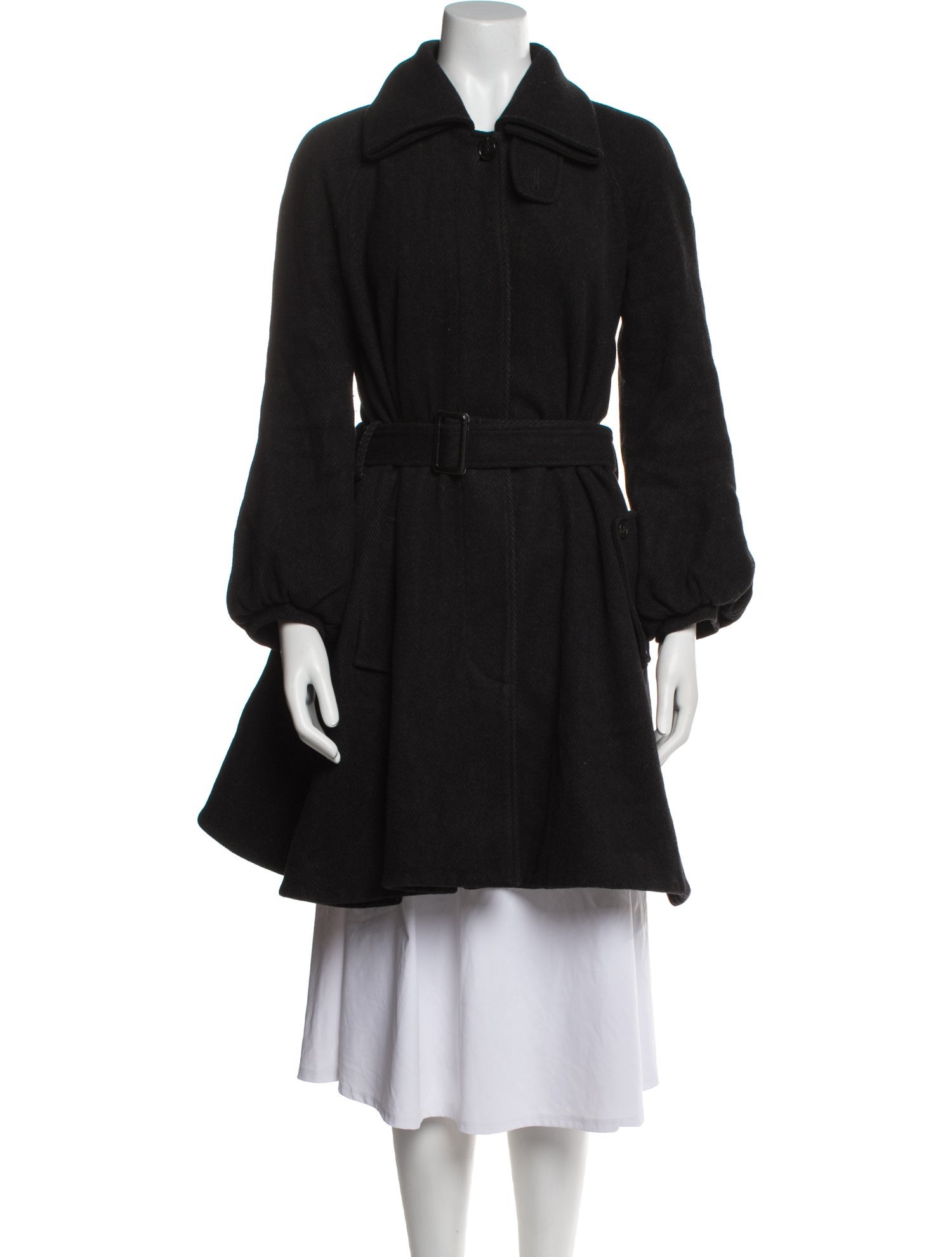 AllSaints Wool Peacoat
