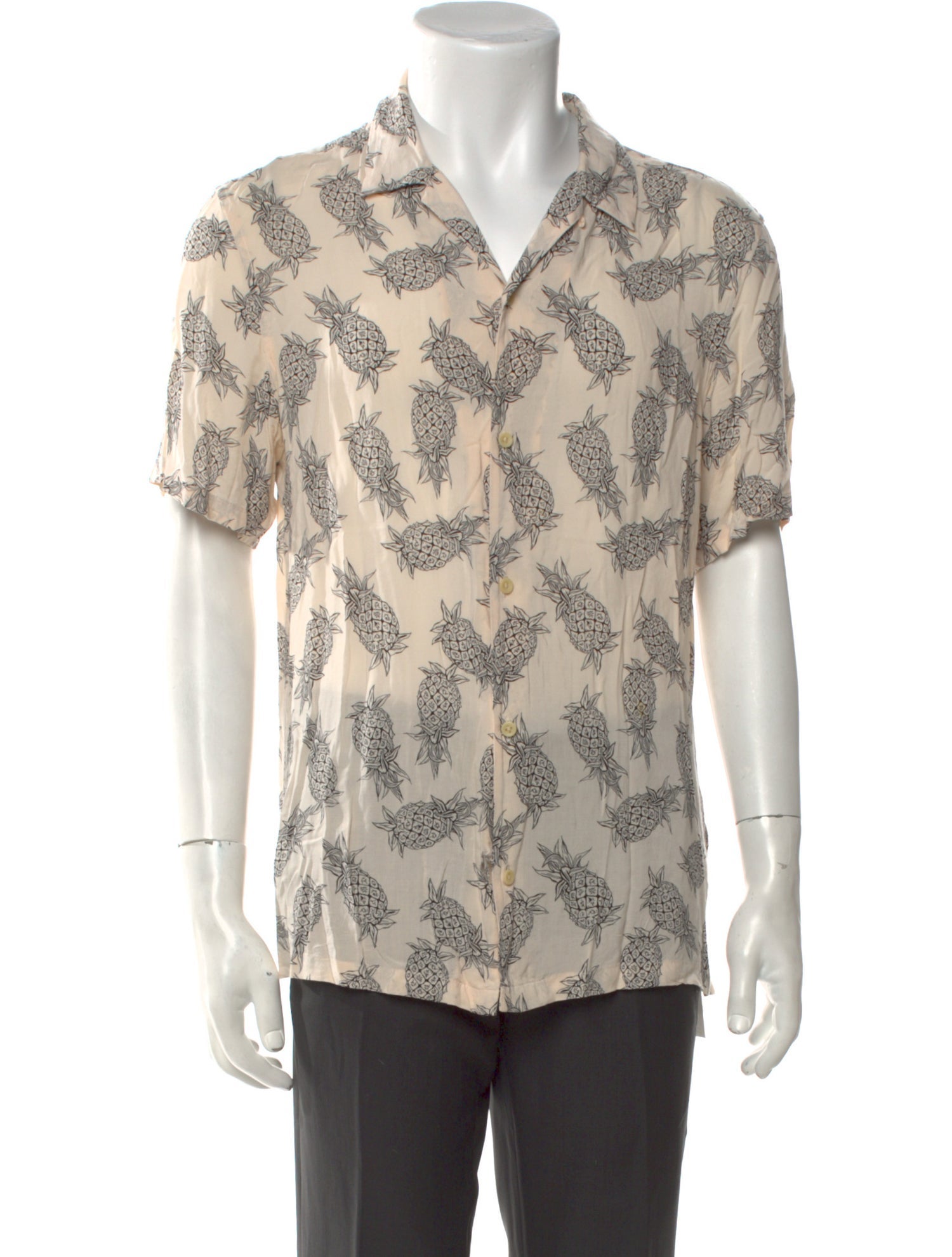 AllSaints Printed Short Sleeve Shirt