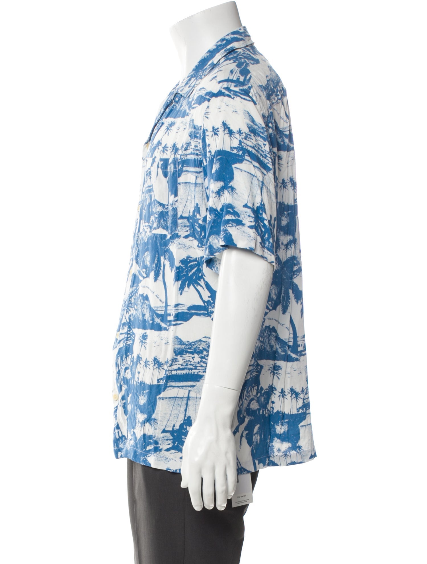 AllSaints Floral Print Short Sleeve Shirt