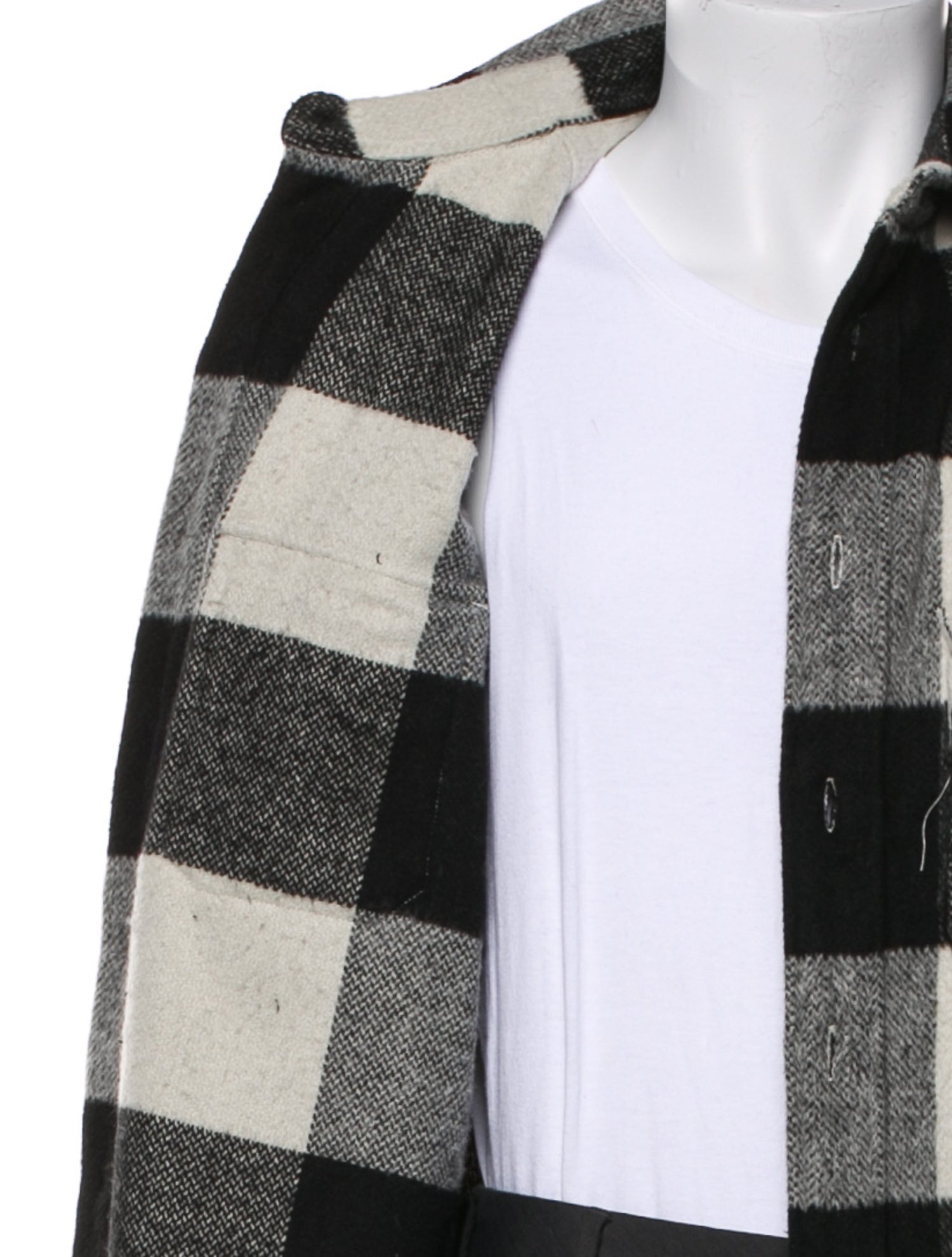 AllSaints Plaid Print Trucker Jacket