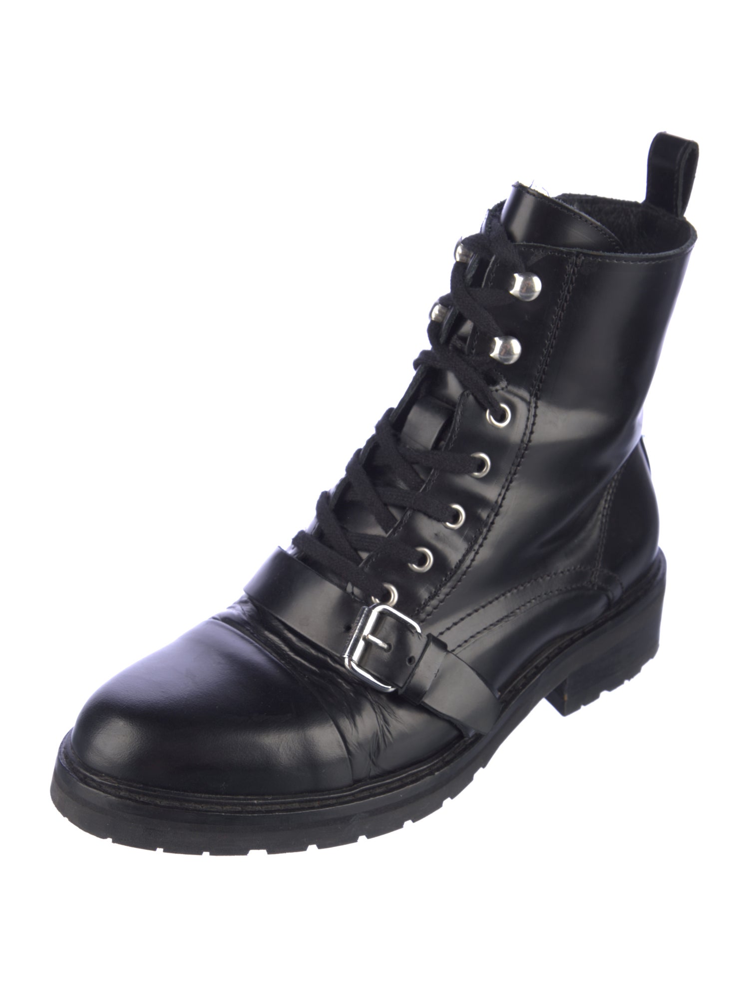 AllSaints Leather Combat Boots