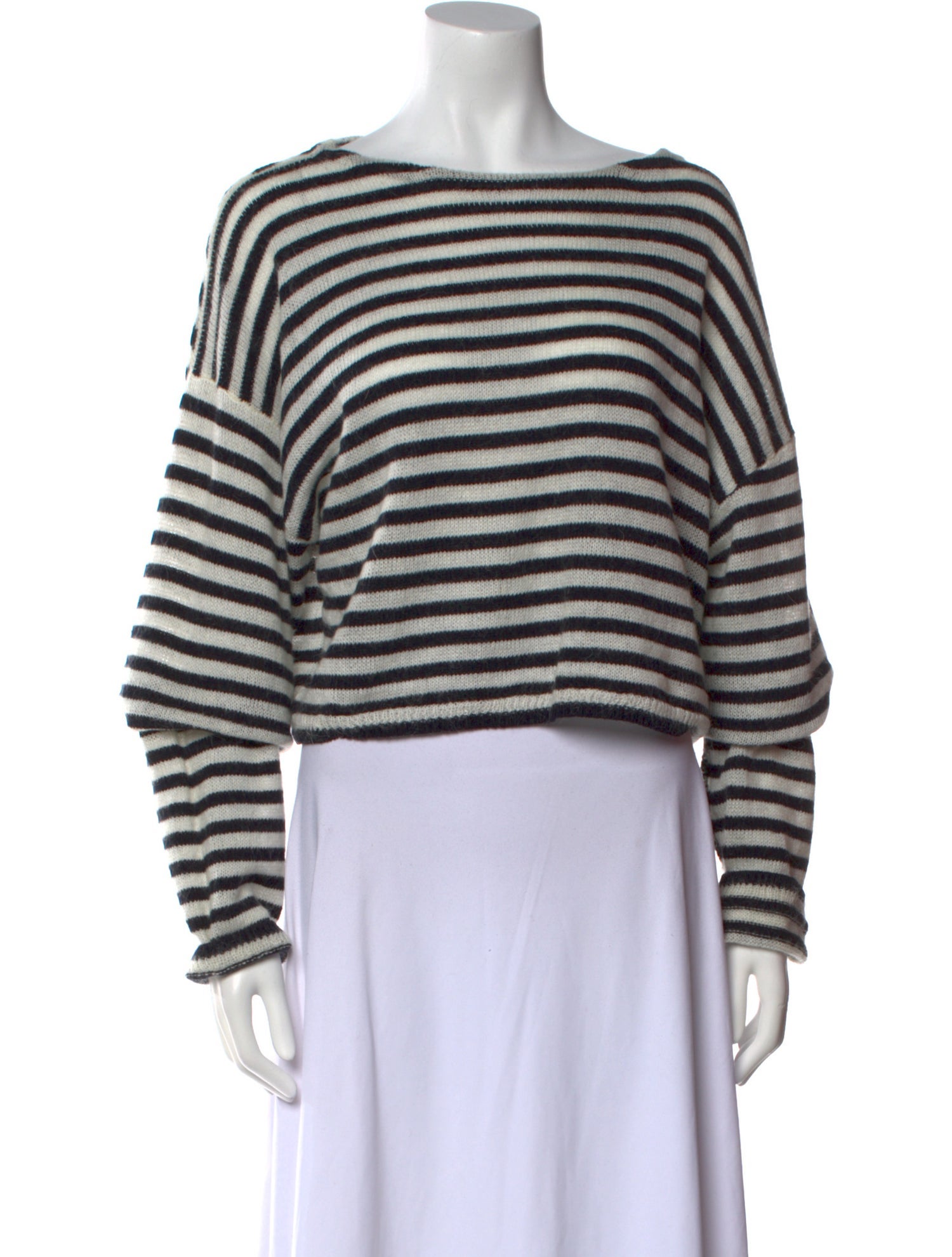 AllSaints Nylon Striped Sweater