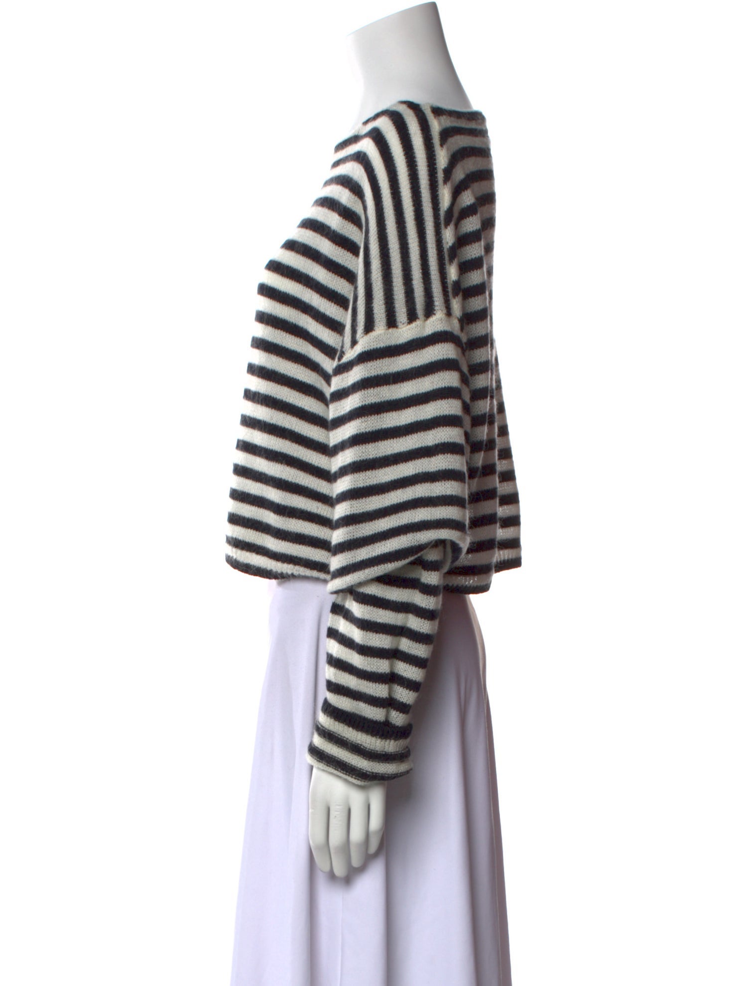 AllSaints Nylon Striped Sweater