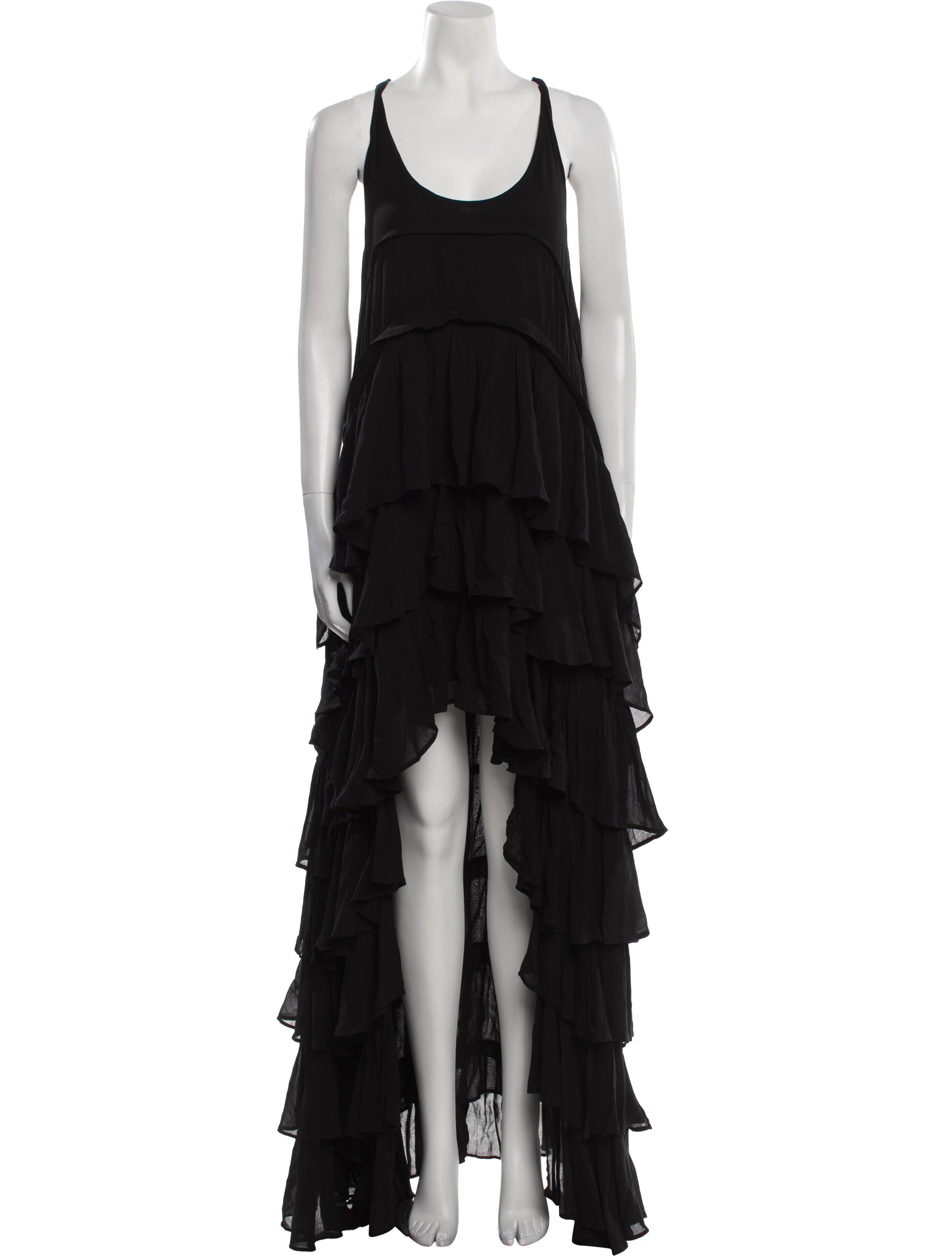 AllSaints Scoop Neck Long Dress