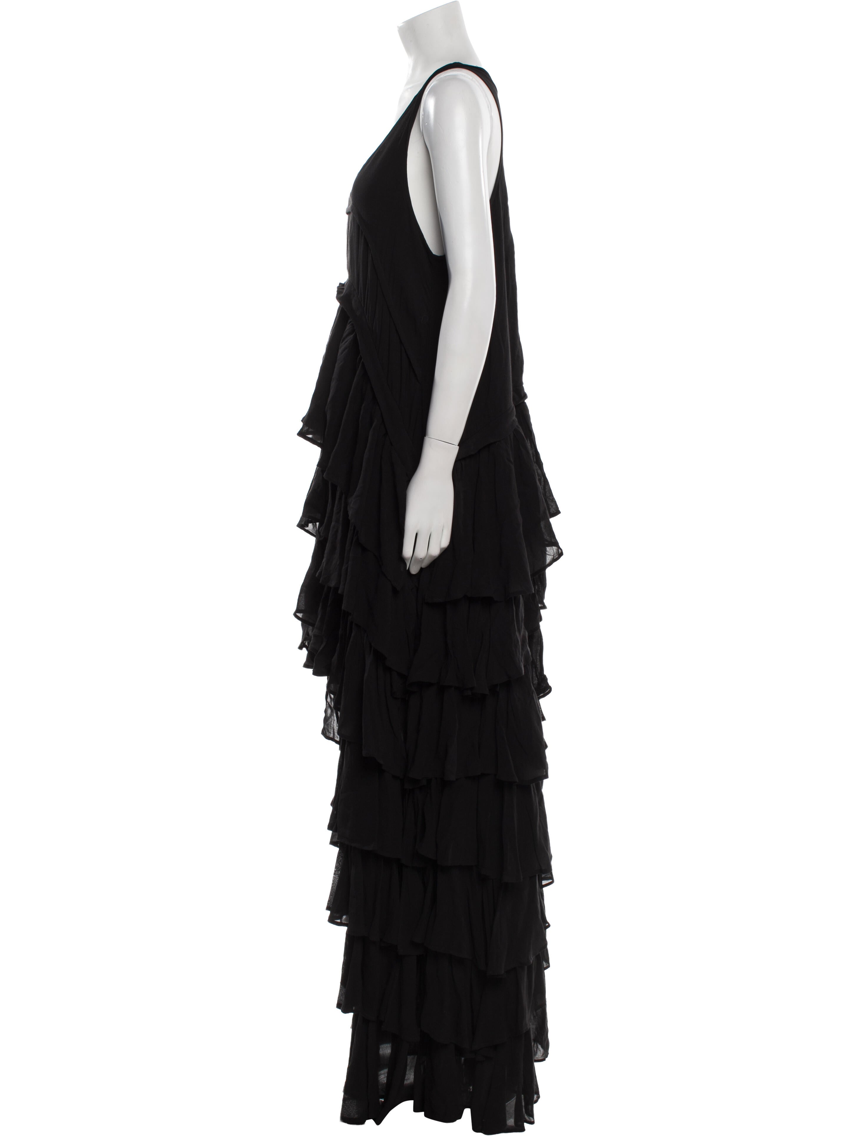 AllSaints Scoop Neck Long Dress