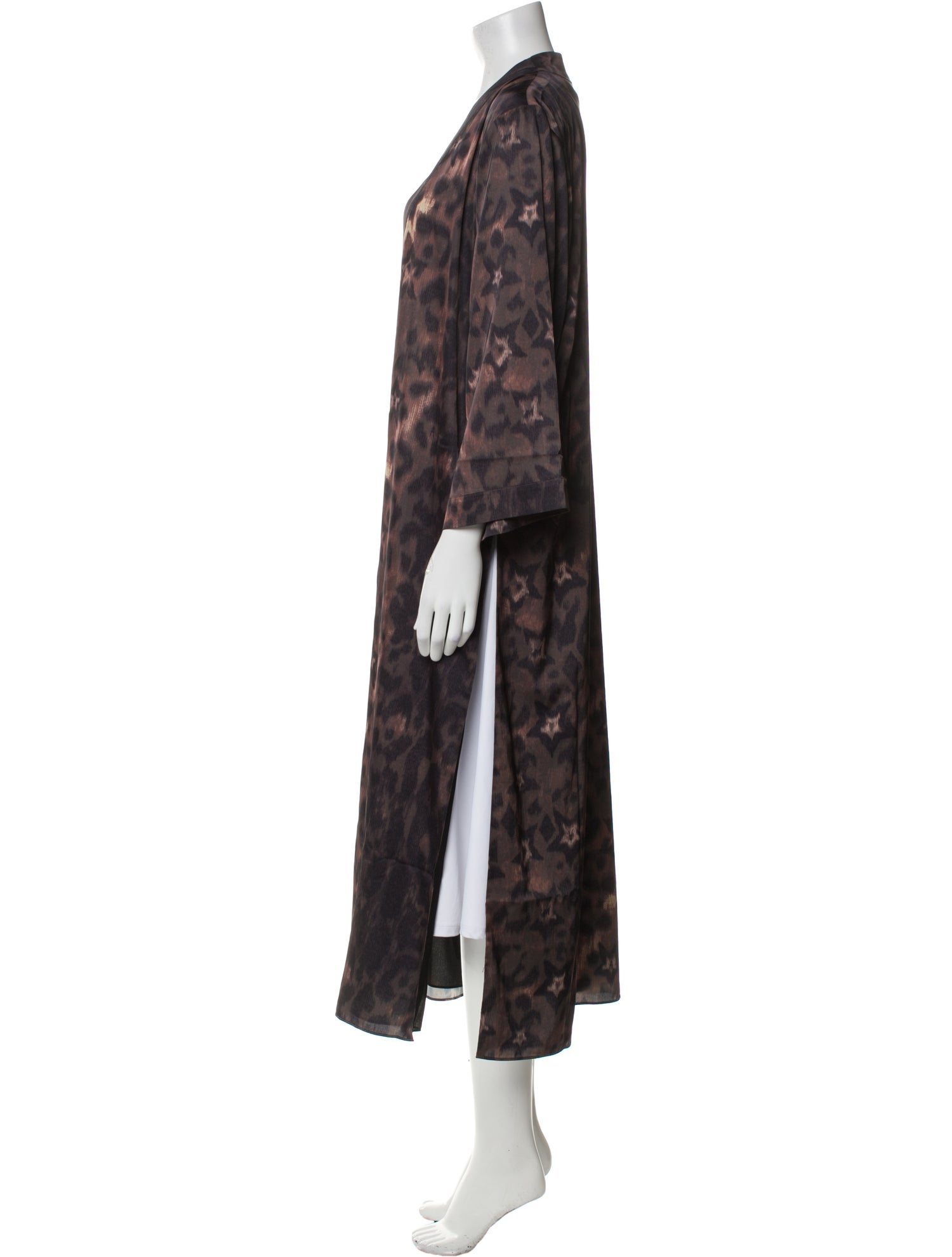 AllSaints Animal Print Faux Fur Coat