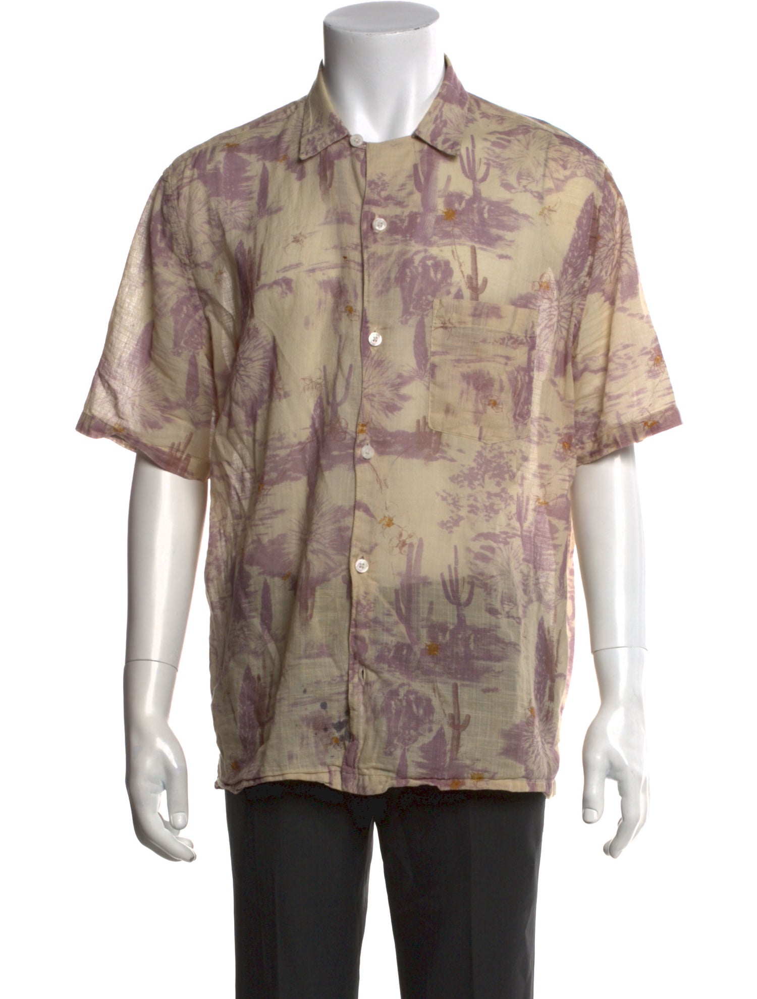 AllSaints Printed Short Sleeve Shirt