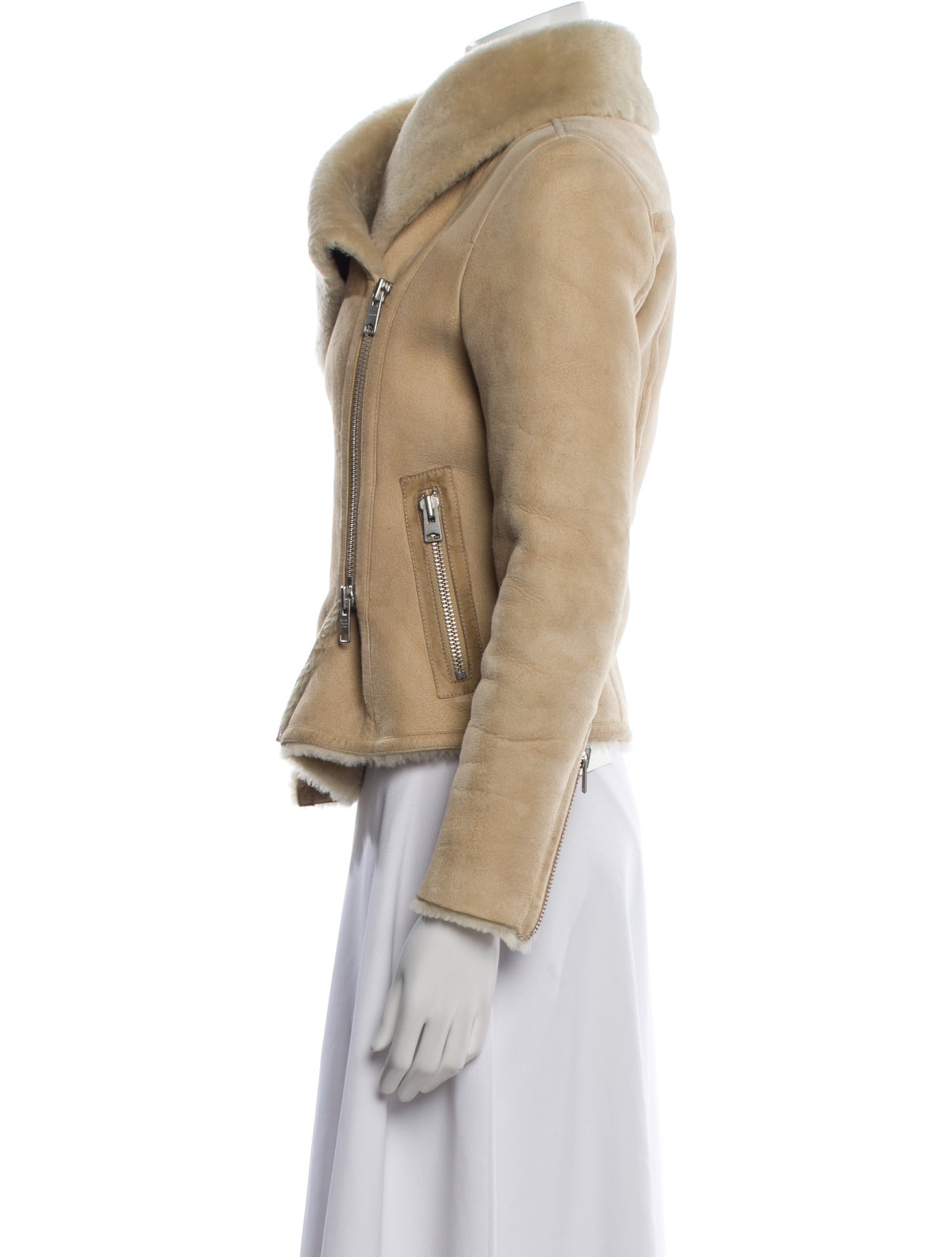 AllSaints Shearling Fur Jacket