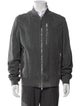 AllSaints Goat Leather Bomber Jacket