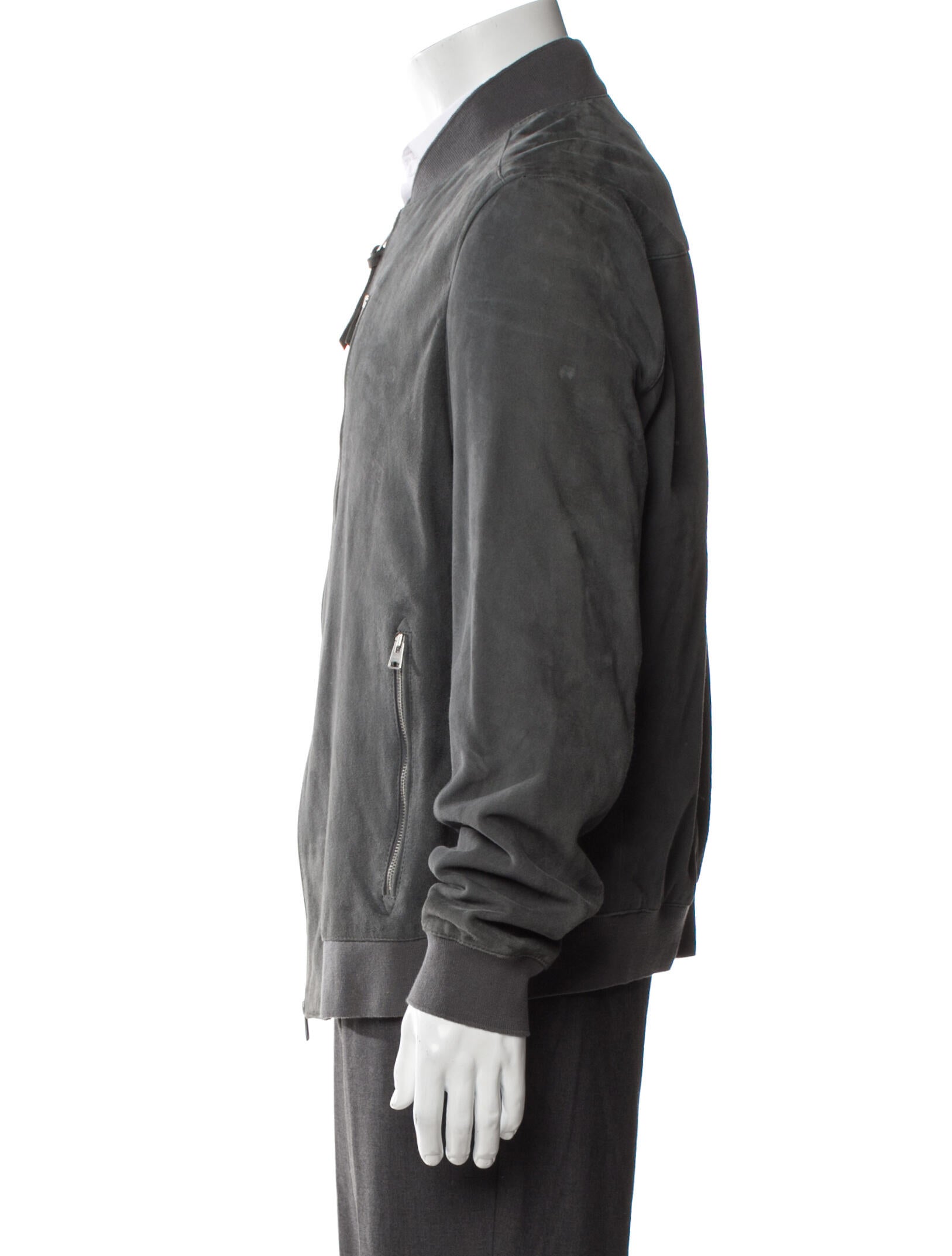 AllSaints Goat Leather Bomber Jacket