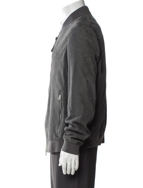AllSaints Goat Leather Bomber Jacket