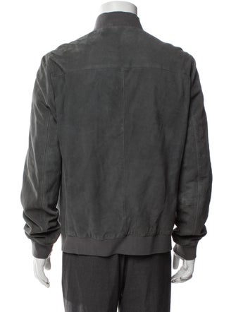 AllSaints Goat Leather Bomber Jacket