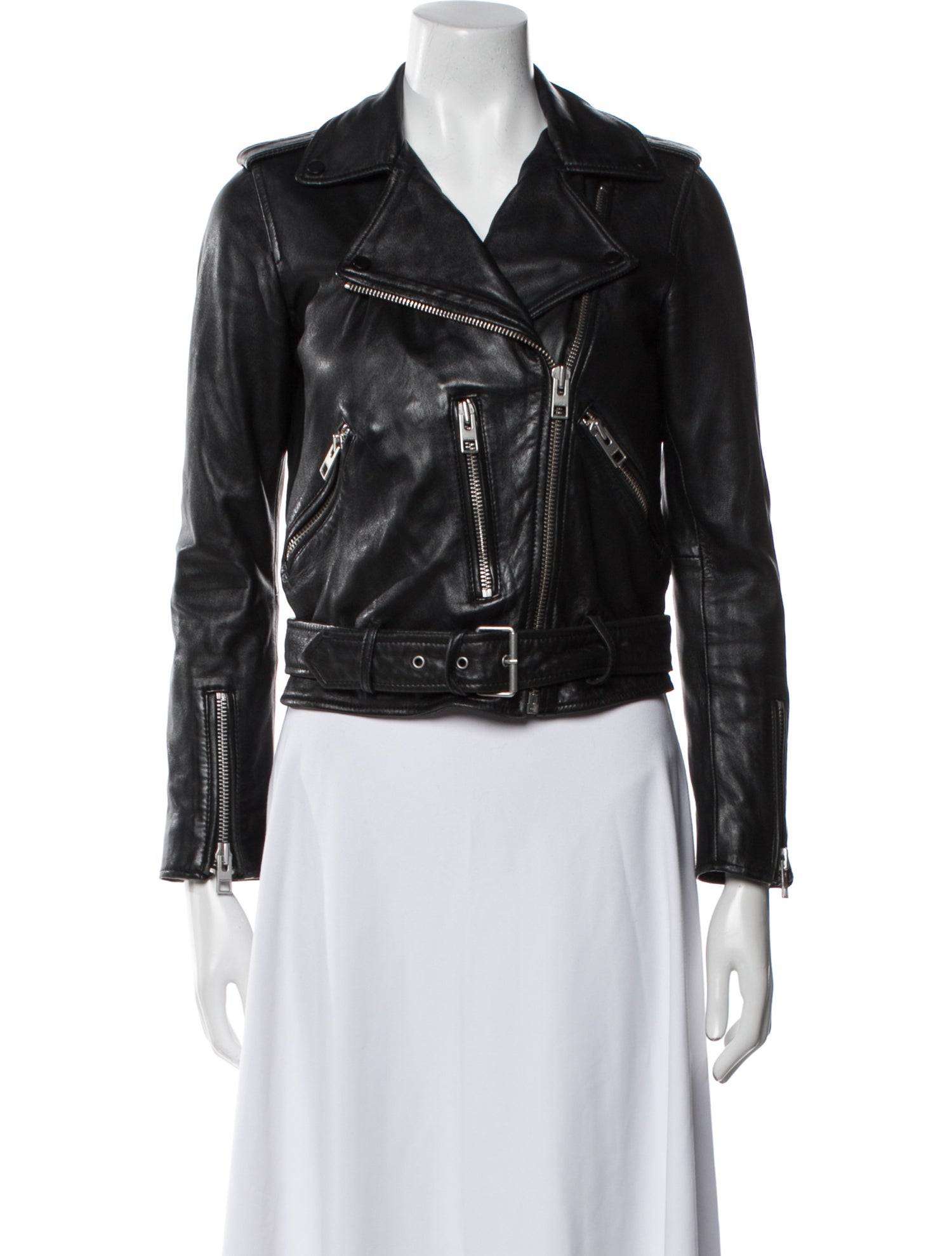 AllSaints Leather Biker Jacket