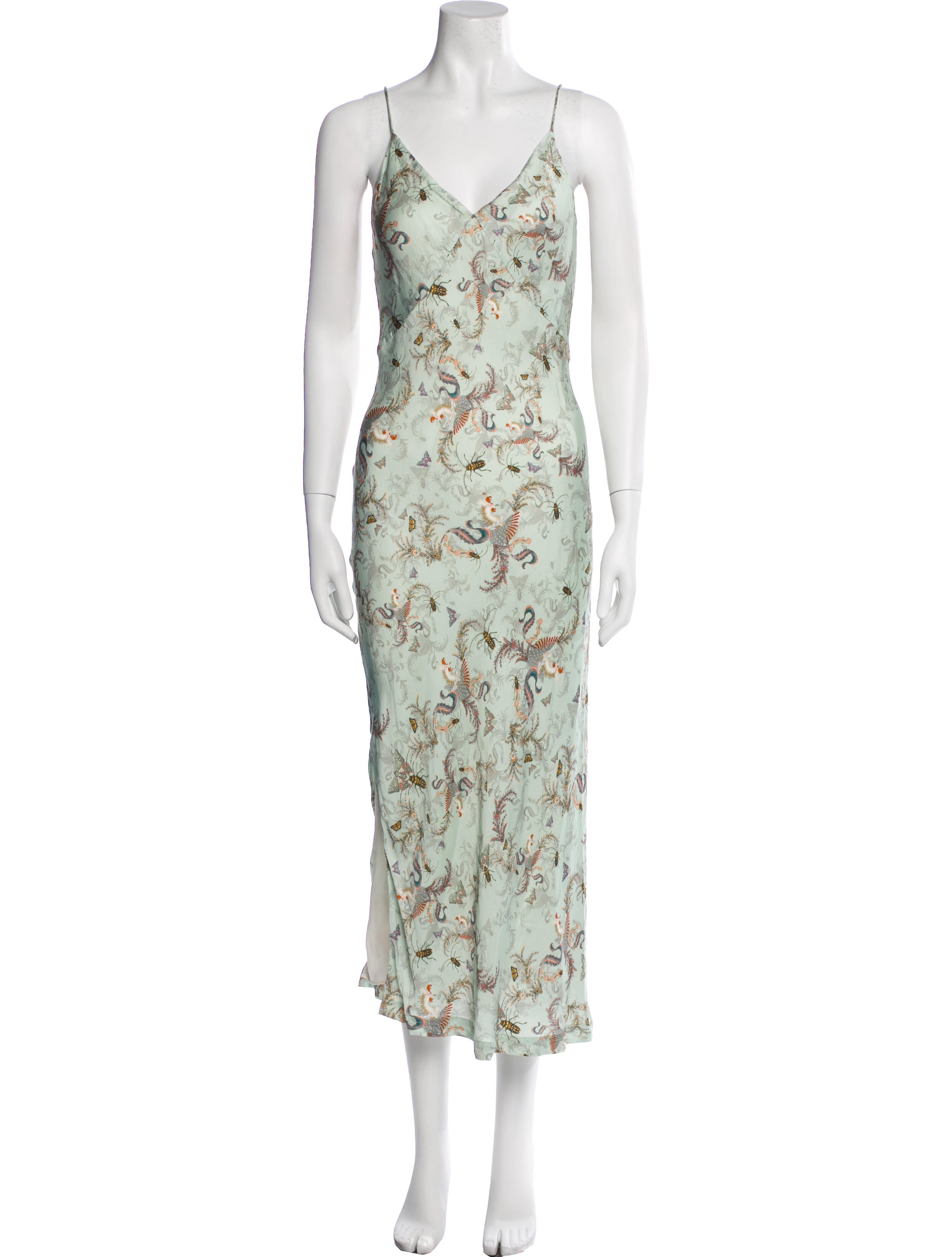 AllSaints Floral Print Long Dress