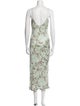 AllSaints Floral Print Long Dress