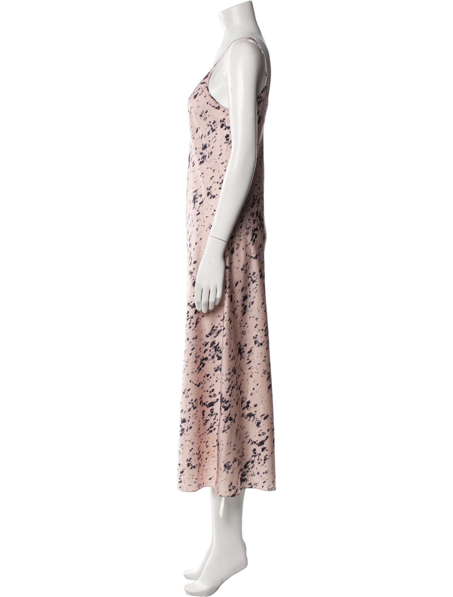 AllSaints Tie-Dye Print Midi Length Dress