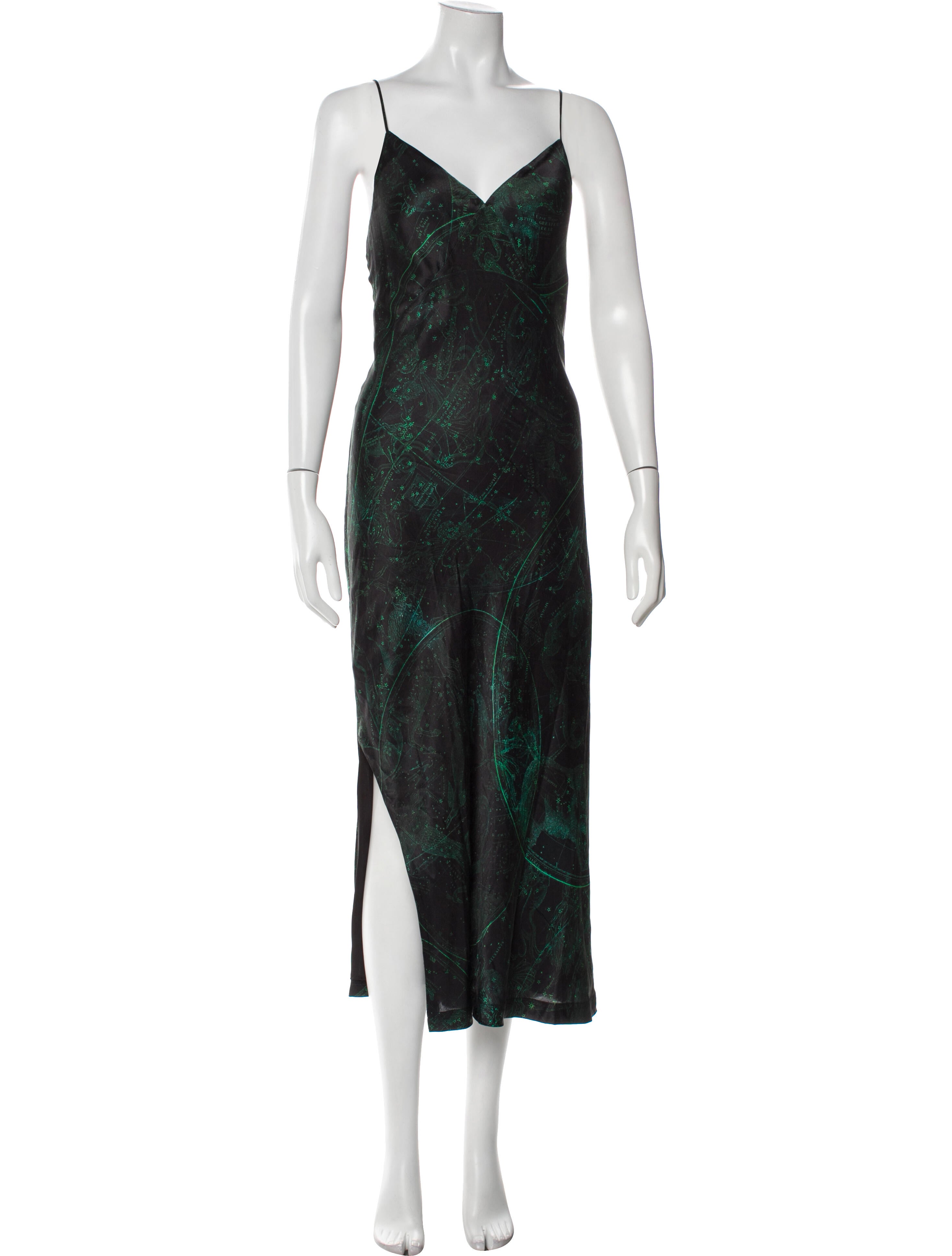 AllSaints Printed Long Dress