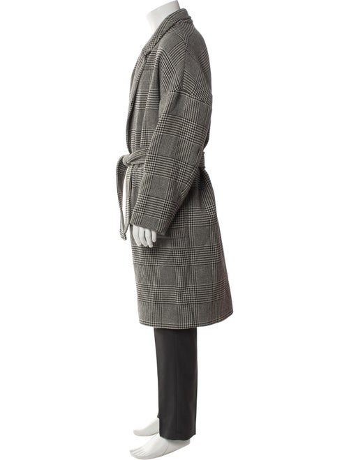 AllSaints Houndstooth Print Trench Coat