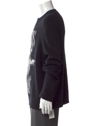 AllSaints Graphic Print Crew Neck Pullover