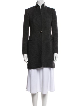 AllSaints Wool Tweed Pattern Coat