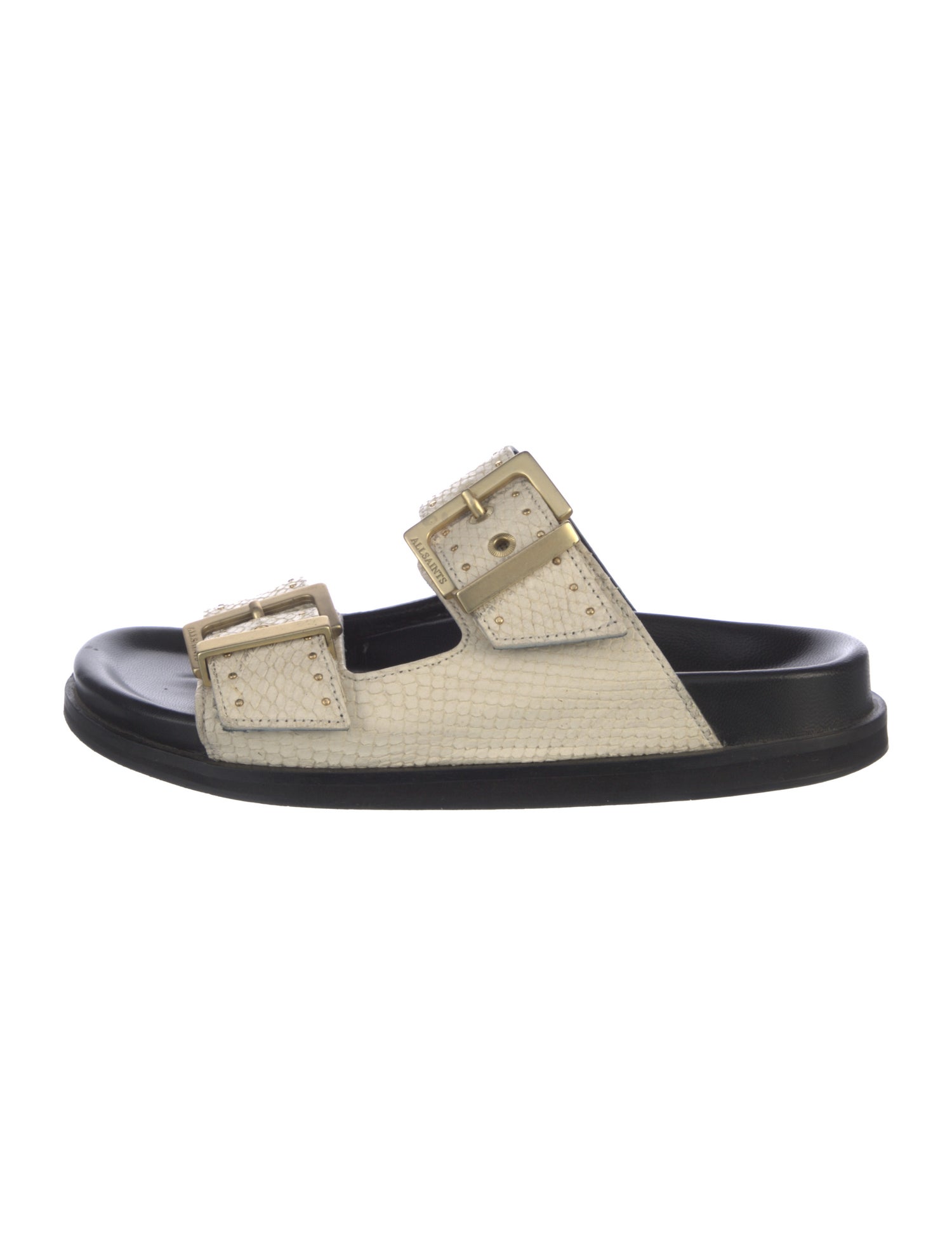 AllSaints Leather Slides