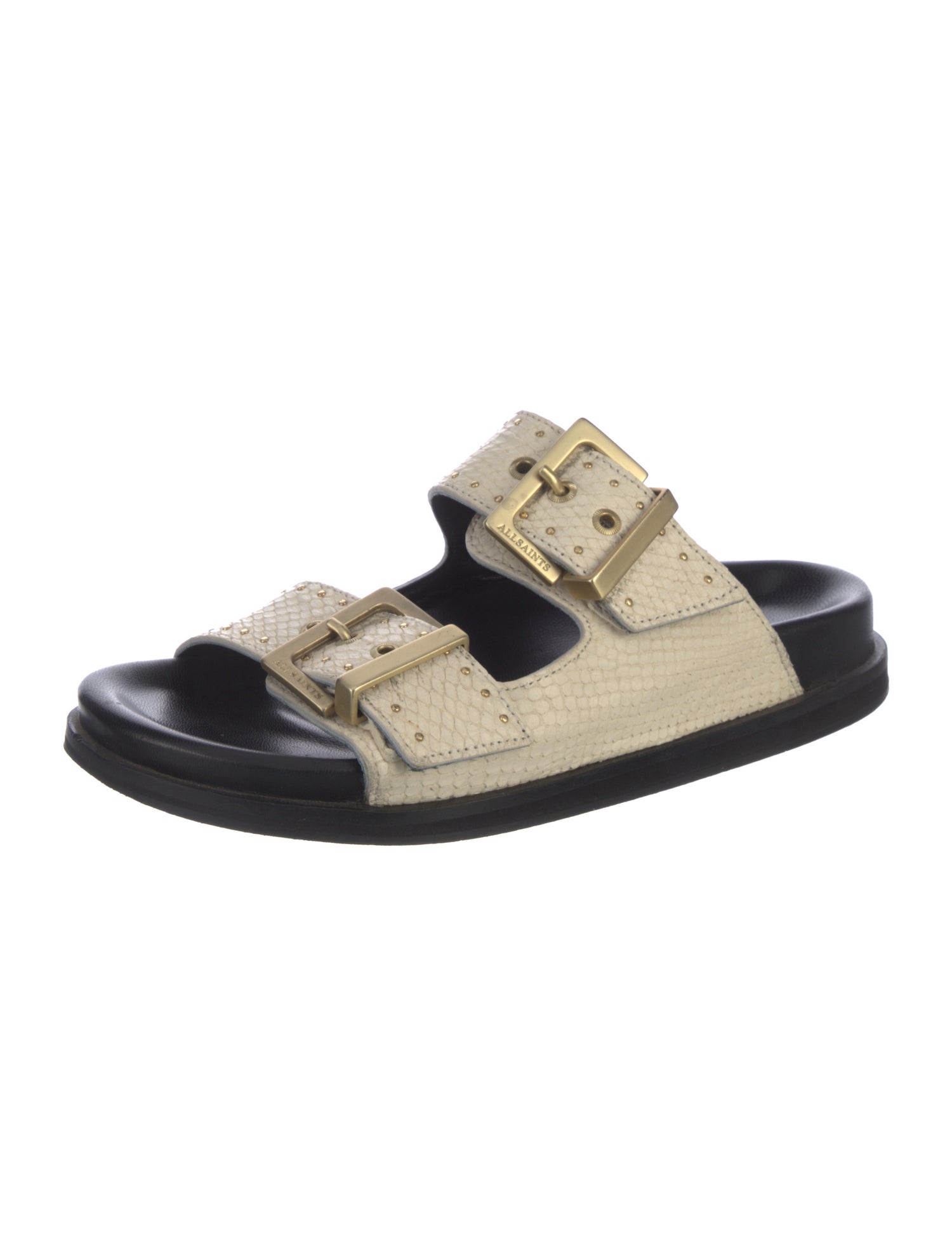 AllSaints Leather Slides