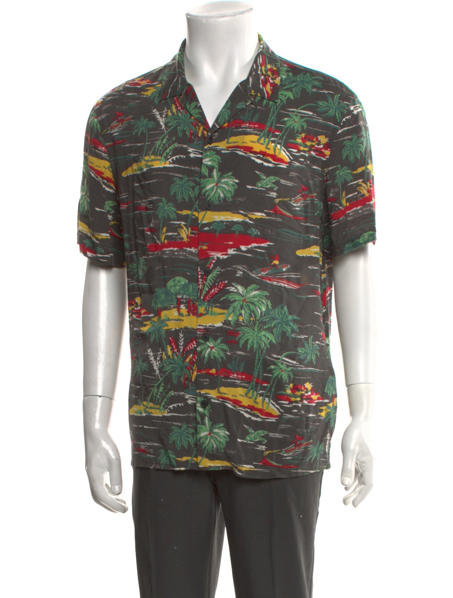 AllSaints Printed Short Sleeve Shirt