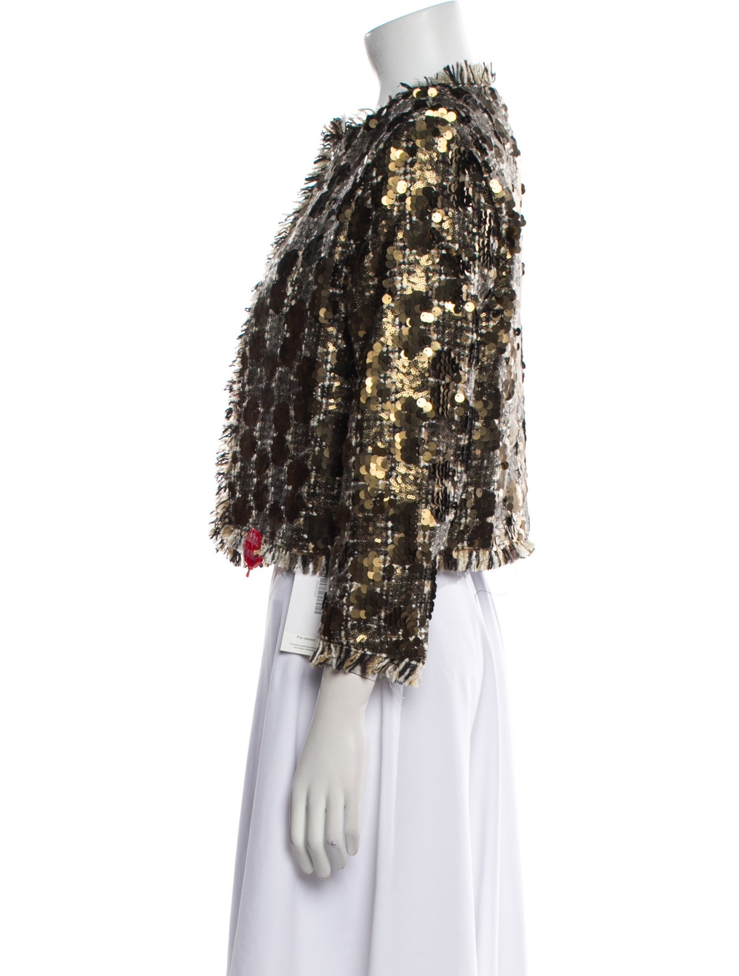 AllSaints Tweed Pattern Evening Jacket