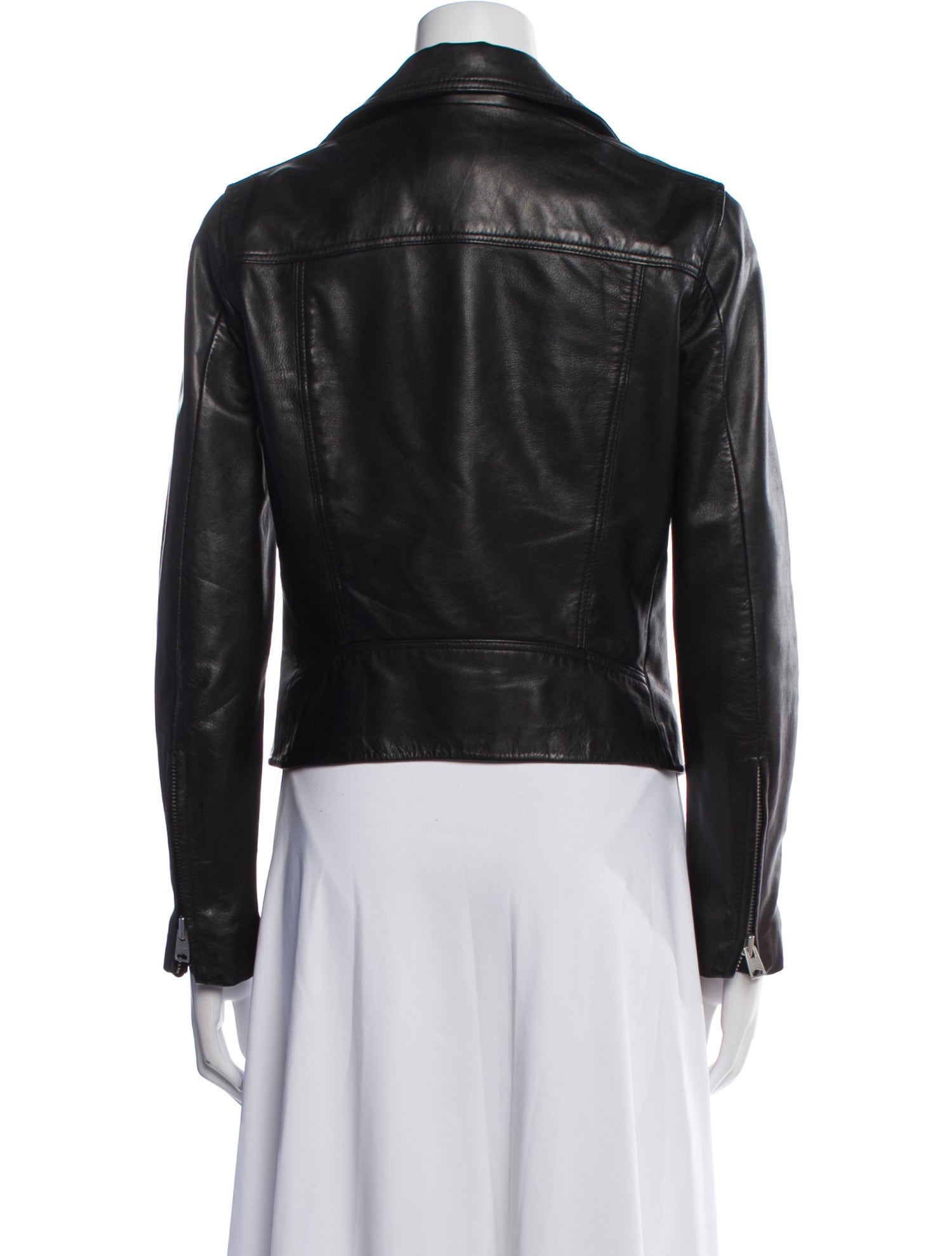 AllSaints Lamb Leather Biker Jacket
