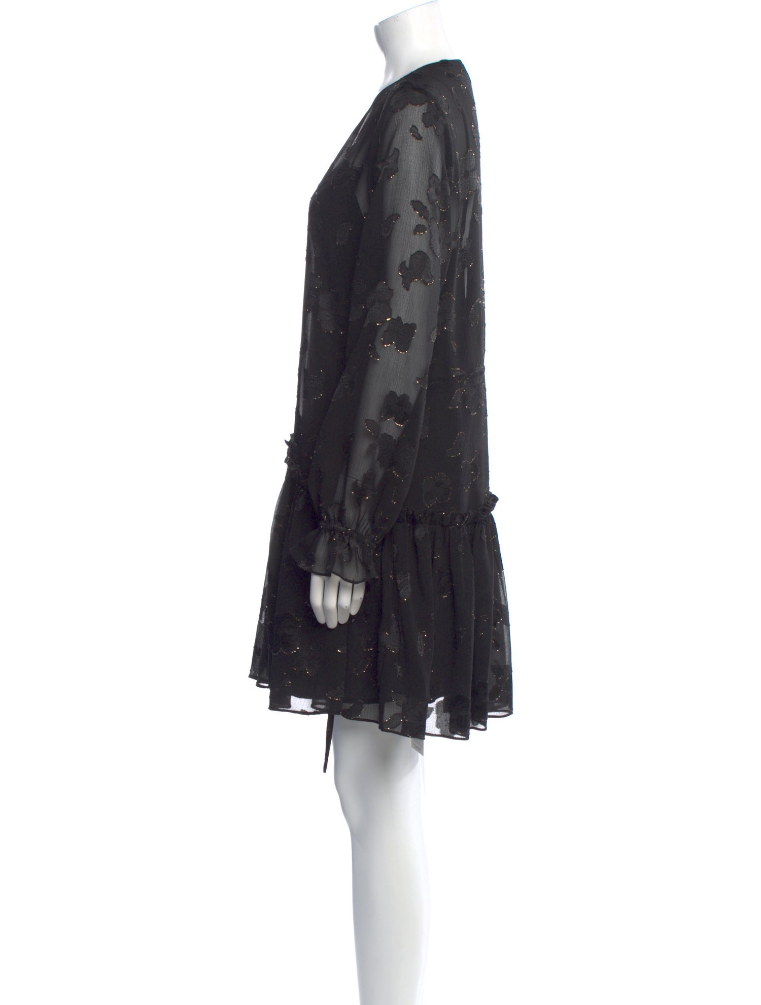 AllSaints Floral Print Mini Dress