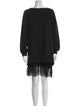 AllSaints Bateau Neckline Mini Dress