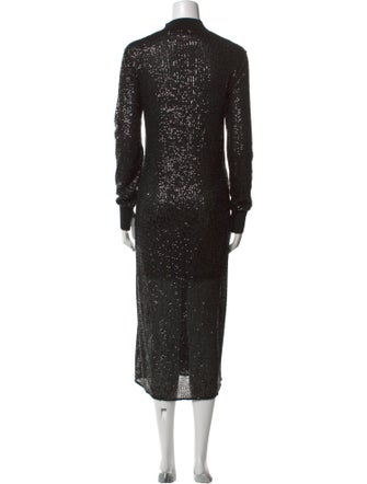 AllSaints Mock Neck Long Dress