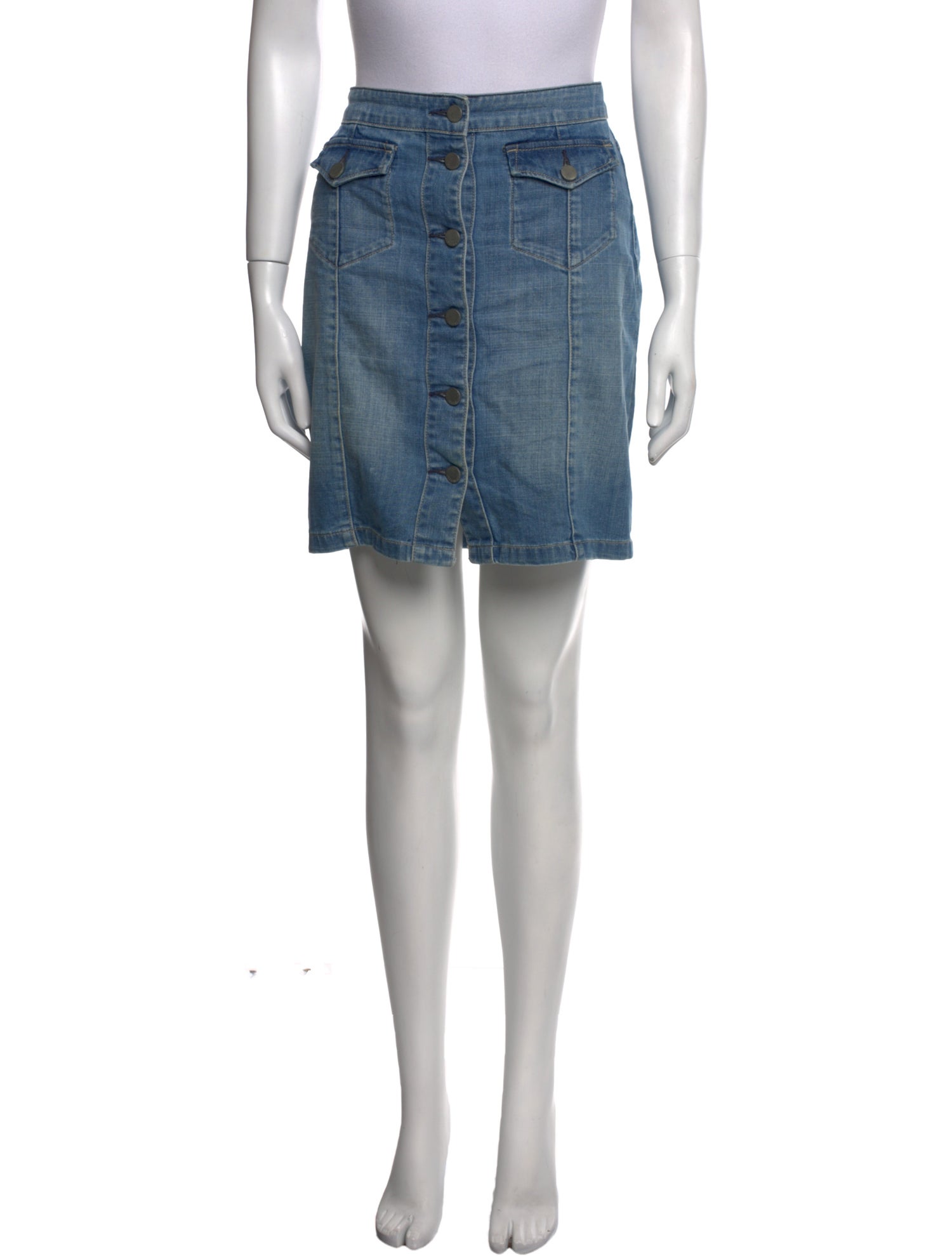 AllSaints Distressed Accents Mini Skirt