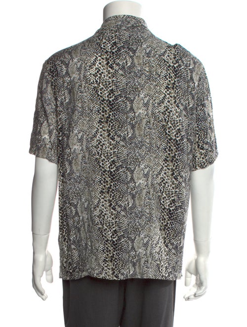AllSaints Animal Print Short Sleeve Shirt