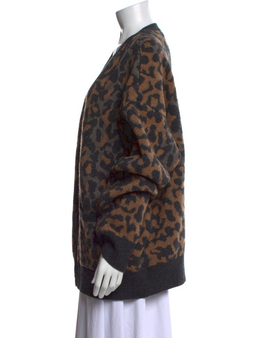 AllSaints Wool Animal Print Sweater