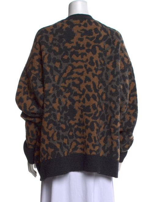 AllSaints Wool Animal Print Sweater