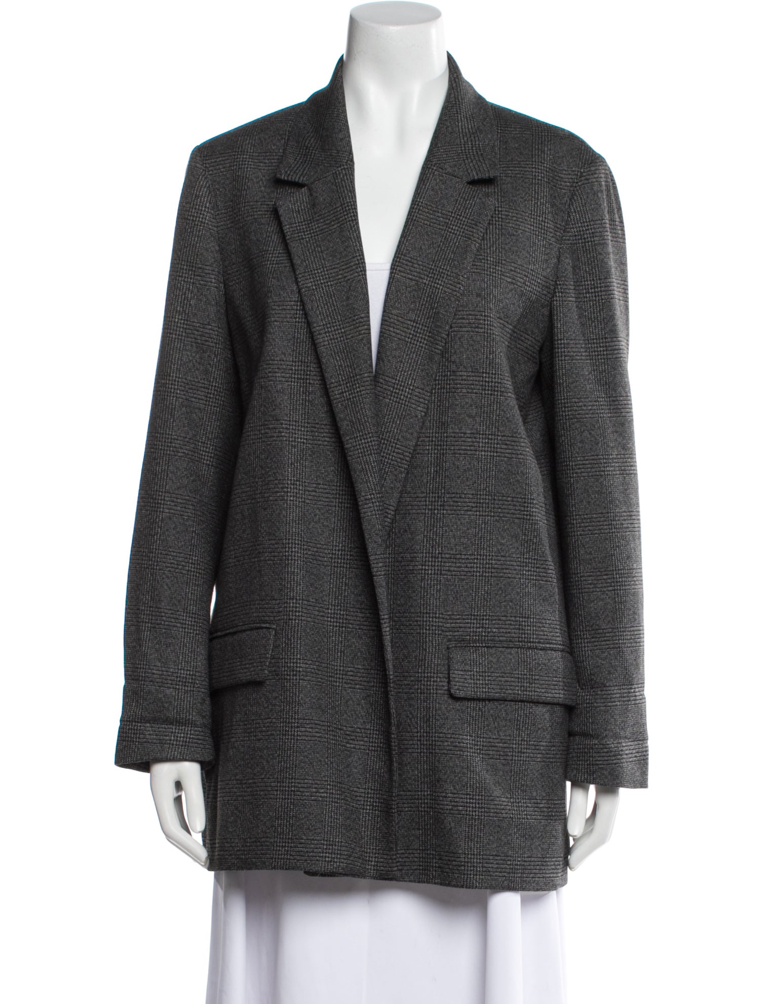 AllSaints Plaid Print Blazer