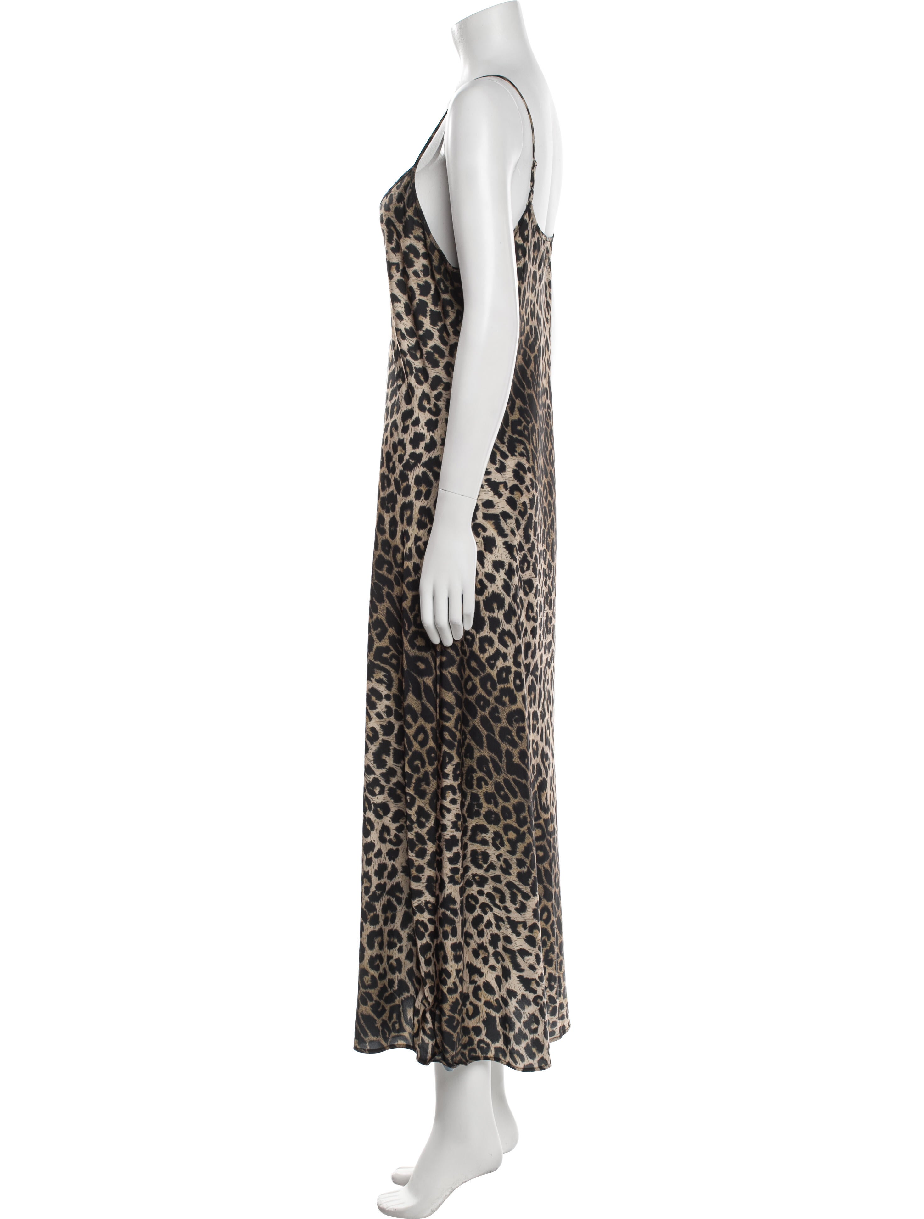 AllSaints Animal Print Long Dress