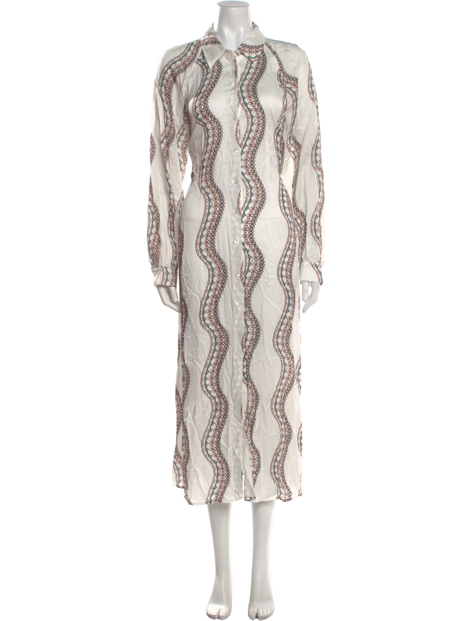 AllSaints Printed Long Dress